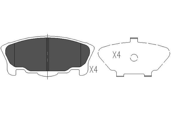 KAVO PARTS Jarrupala, levyjarru KBP-1507